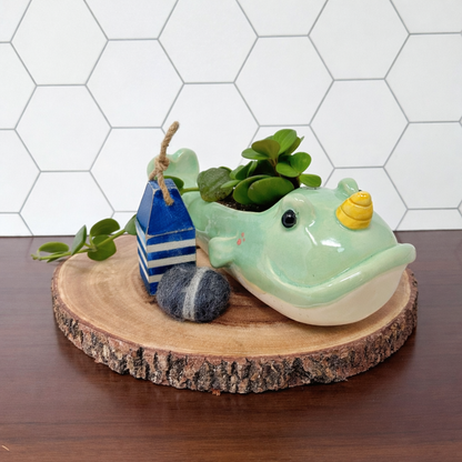 SECONDS Large Narwhal Planter