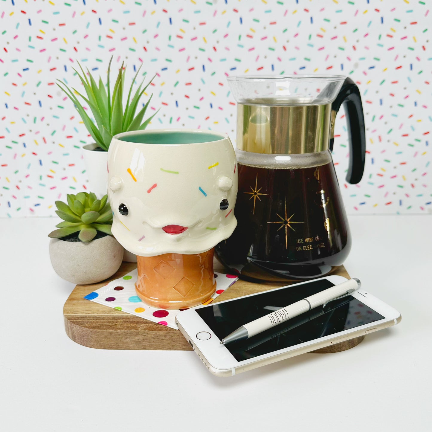 Vanilla Ice Cream Cone Mug