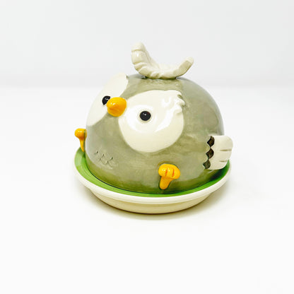 Owl Butter Dish