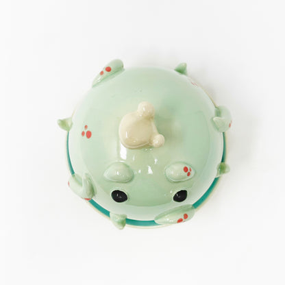 Teal Octopus Butter Dish