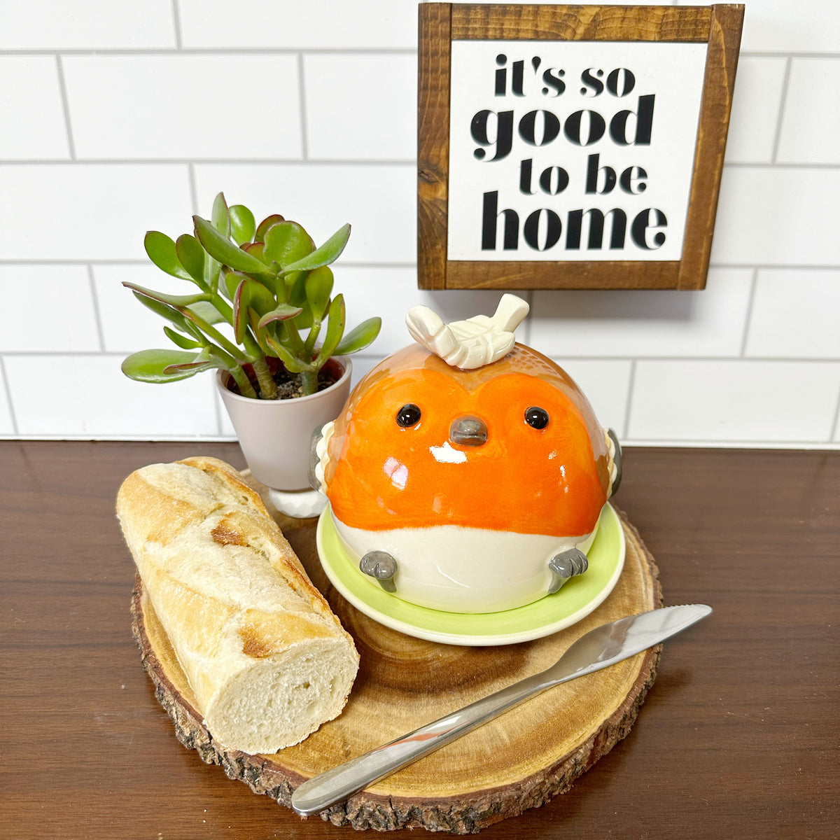 Robin Butter Dish