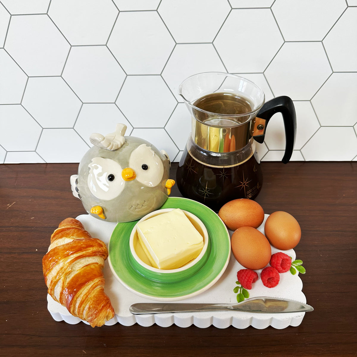 Owl Butter Dish