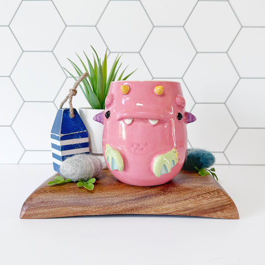 Pink Monster Mug 3