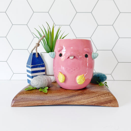 Pink Monster Mug 4