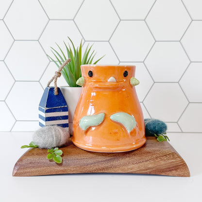 Dark Orange Monster Mug 2