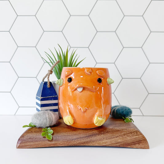 Dark Orange Monster Mug 12