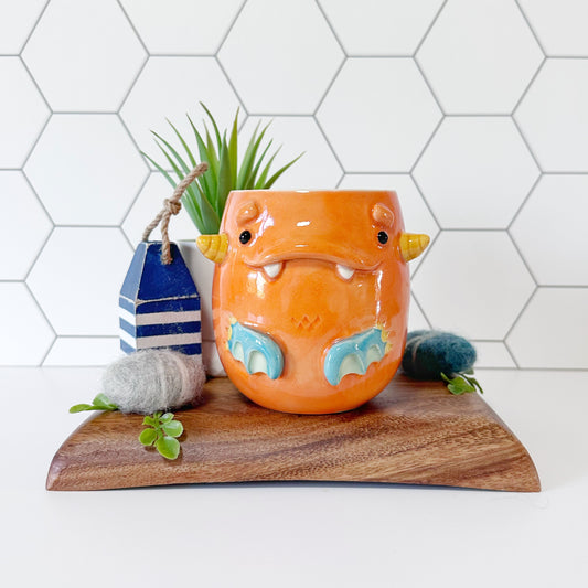 Dark Orange Monster Mug 11