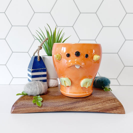 Dark Orange Monster Mug 16