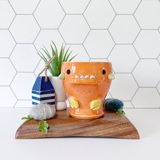 Dark Orange Monster Mug 15