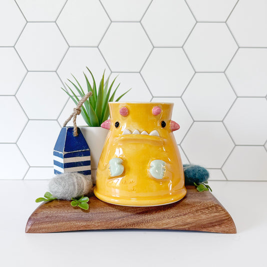 Light Orange Monster Mug 2