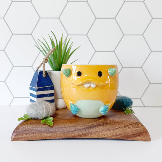 Light Orange Monster Mug 8