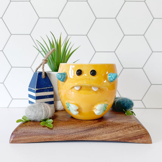 Light Orange Monster Mug 7