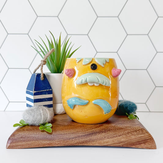 Light Orange Monster Mug 12
