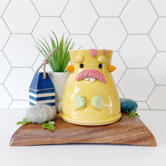 Yellow Monster Mug 1