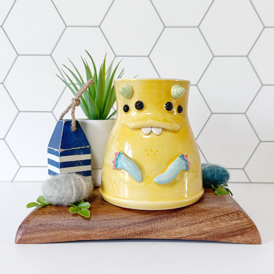 Yellow Monster Mug 2