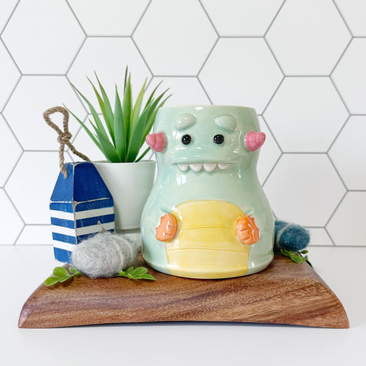 Teal Monster Mug 6