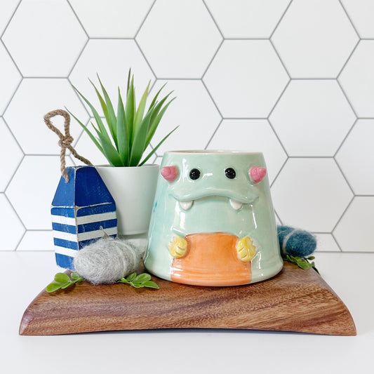 Teal Monster Mug 14