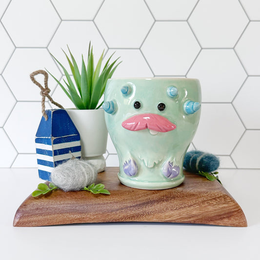 Teal Monster Mug 16