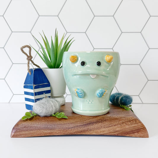 Teal Monster Mug 15