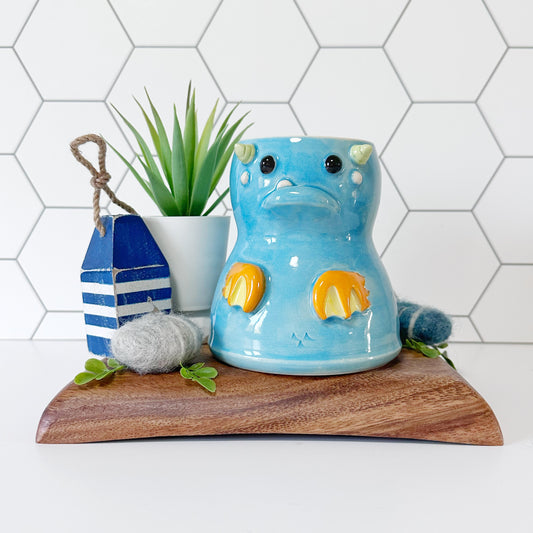 Dark Blue Monster Mug 6