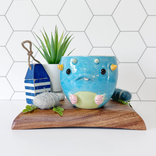 Dark Blue Monster Mug 9