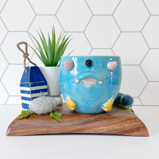 Dark Blue Monster Mug 10