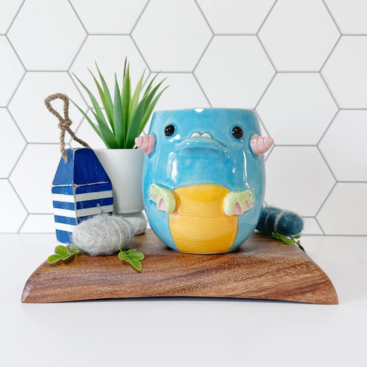 Dark Blue Monster Mug 11