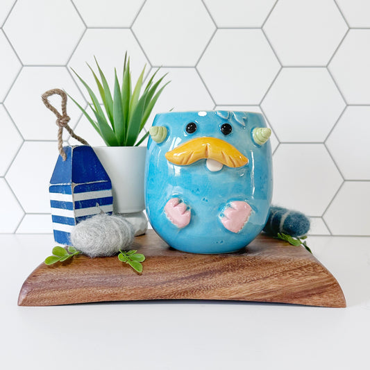 Dark Blue Monster Mug 12