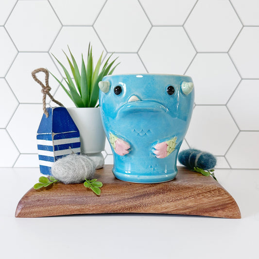 Dark Blue Monster Mug 15