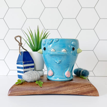 Dark Blue Monster Mug 16