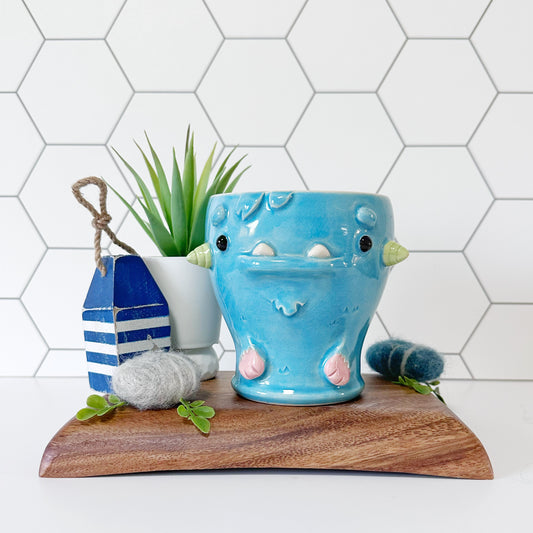 Dark Blue Monster Mug 16