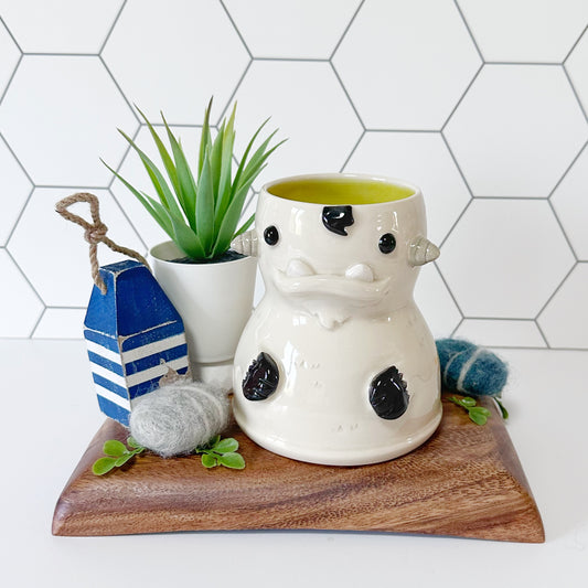 White Monster Mug 1