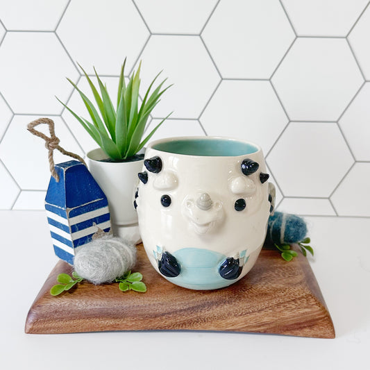 White Monster Mug 4