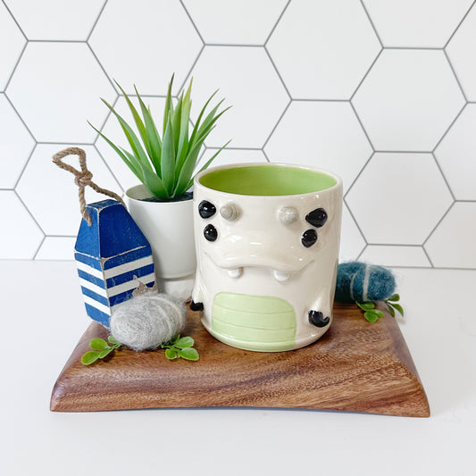 White Monster Mug 5