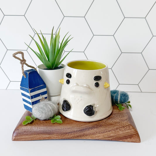 White Monster Mug 9