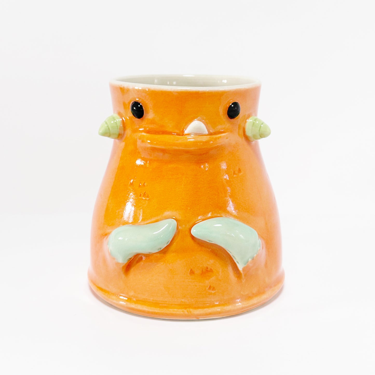 Dark Orange Monster Mug 2