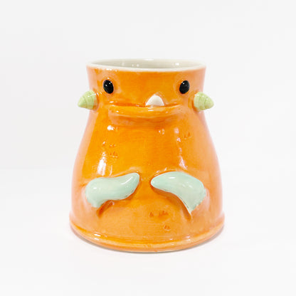Dark Orange Monster Mug 2