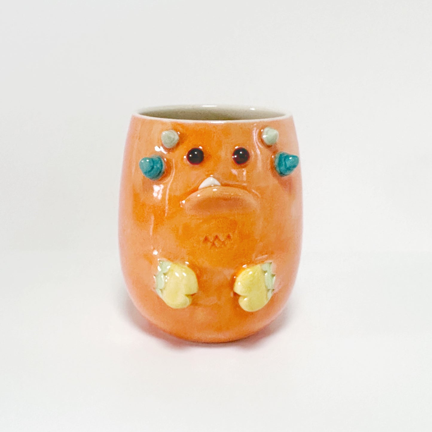 Dark Orange Monster Mug 3