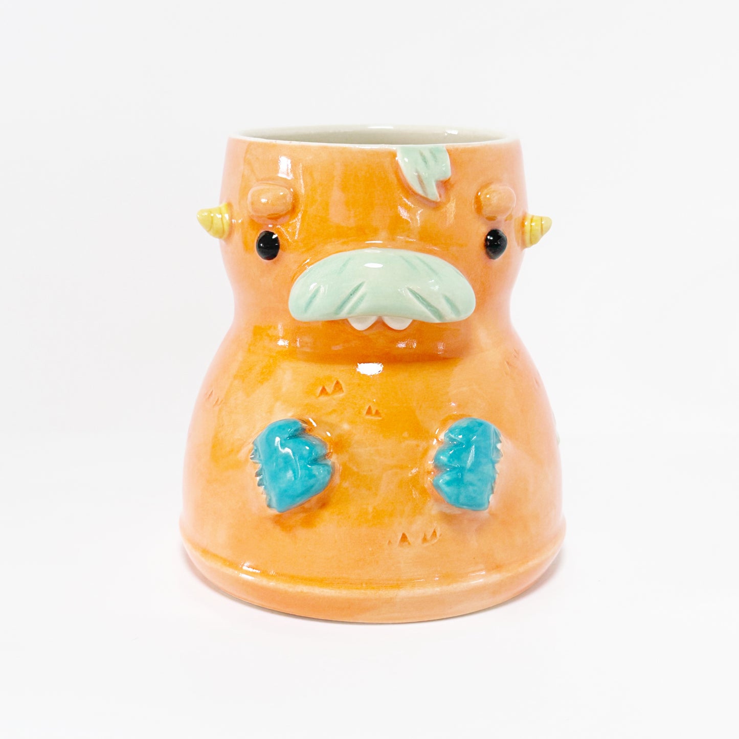 Dark Orange Monster Mug 6