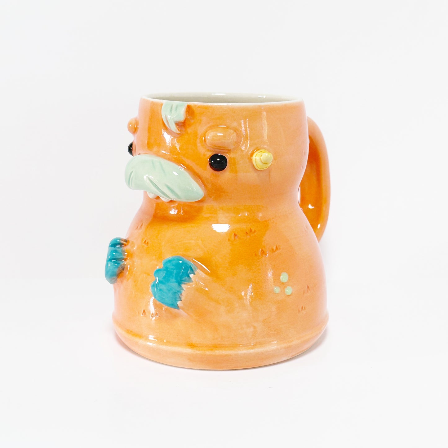 Dark Orange Monster Mug 6