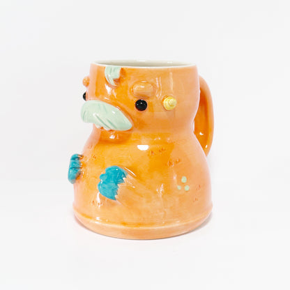 Dark Orange Monster Mug 6