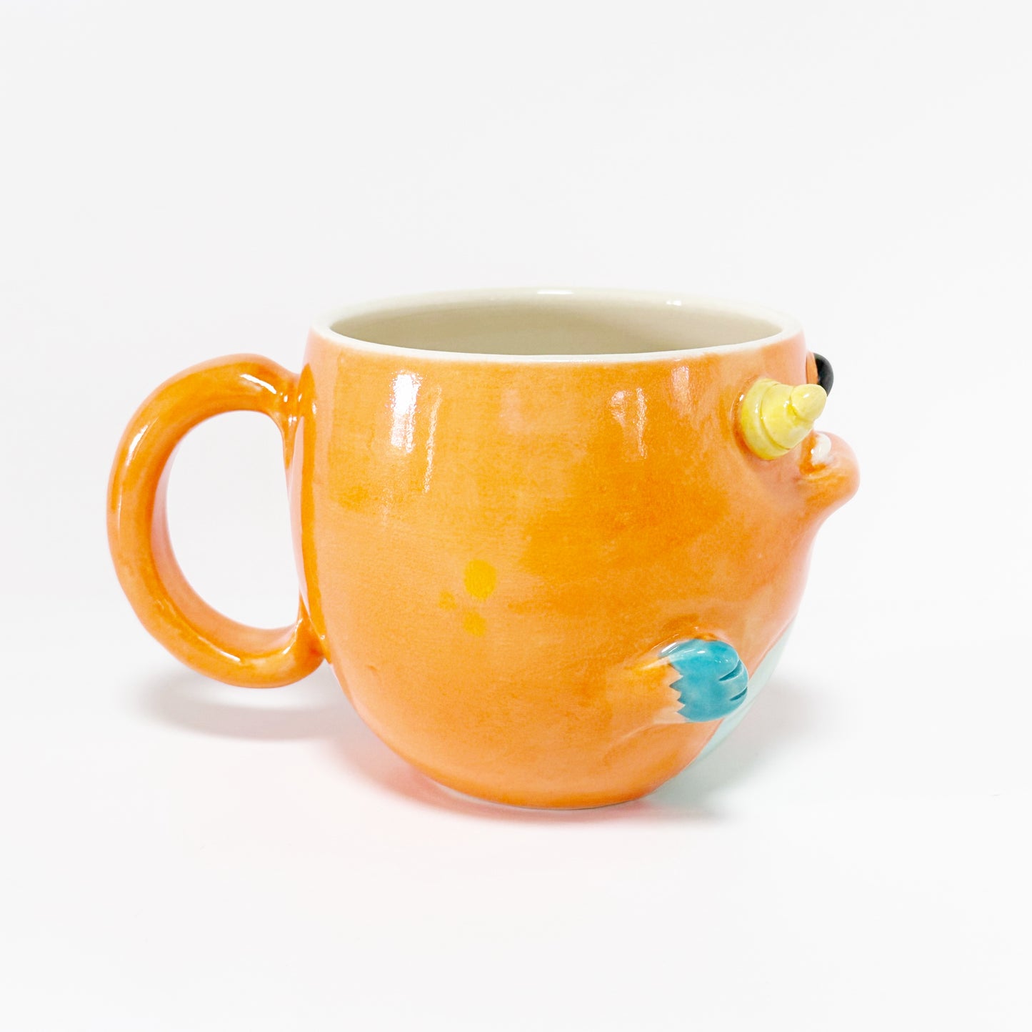 Dark Orange Monster Mug 8