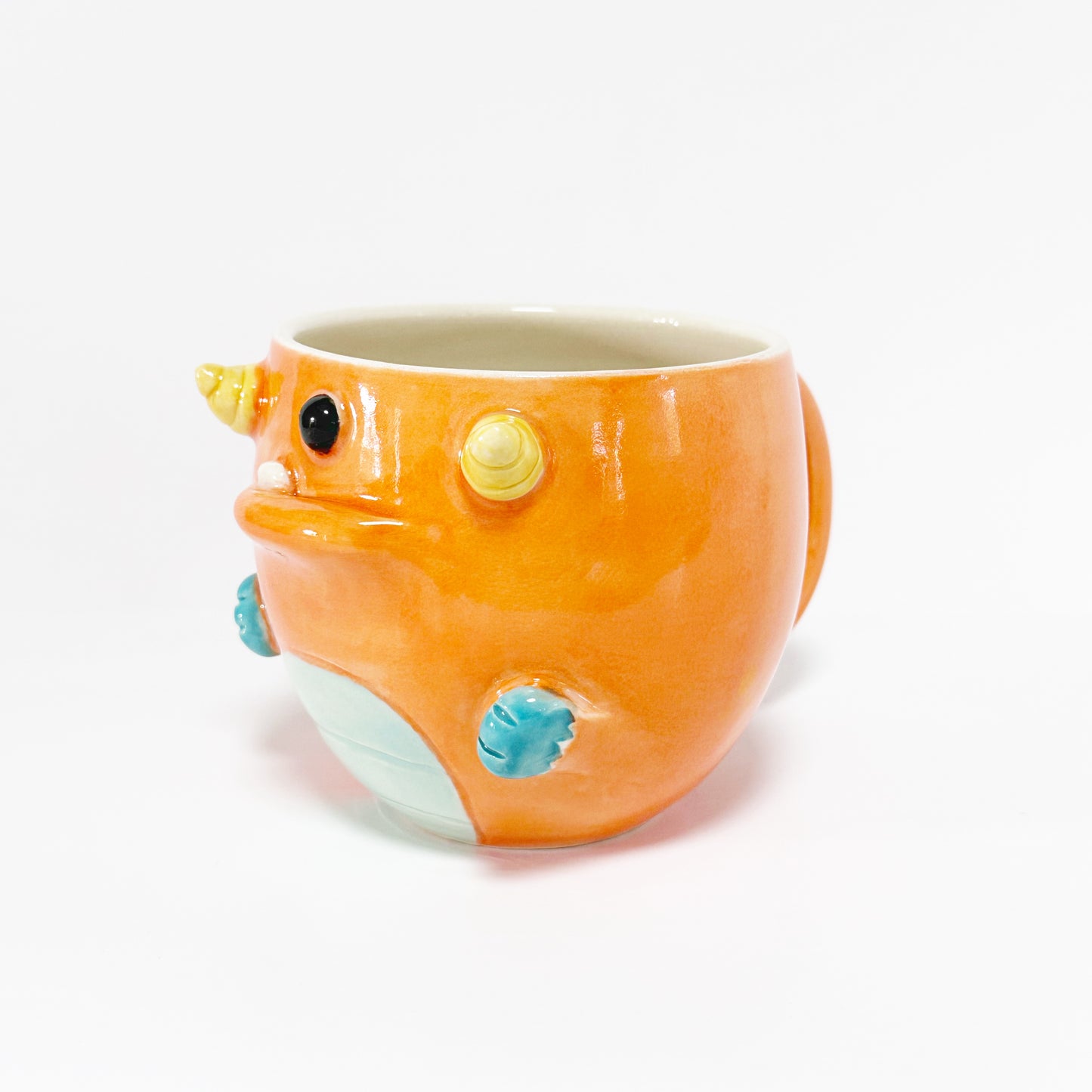 Dark Orange Monster Mug 8