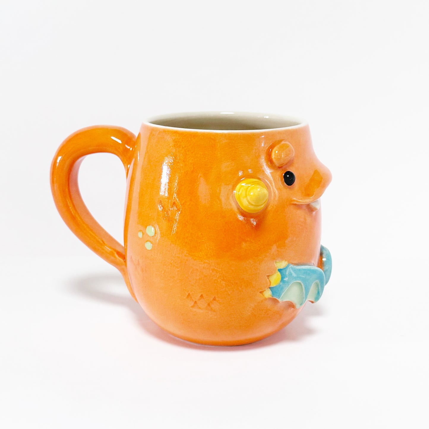 Dark Orange Monster Mug 11
