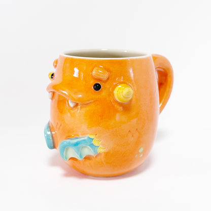 Dark Orange Monster Mug 11