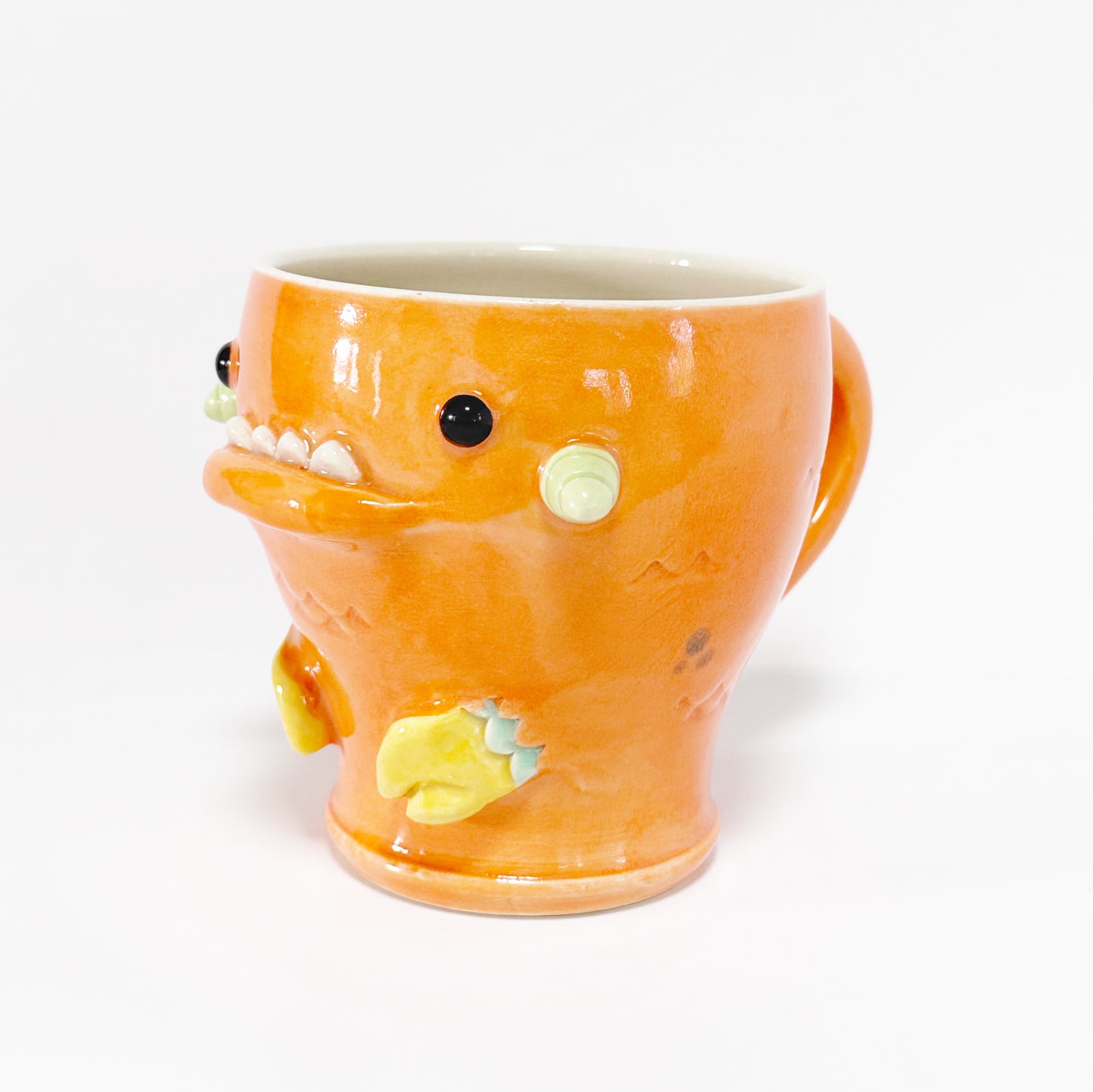 Dark Orange Monster Mug 15