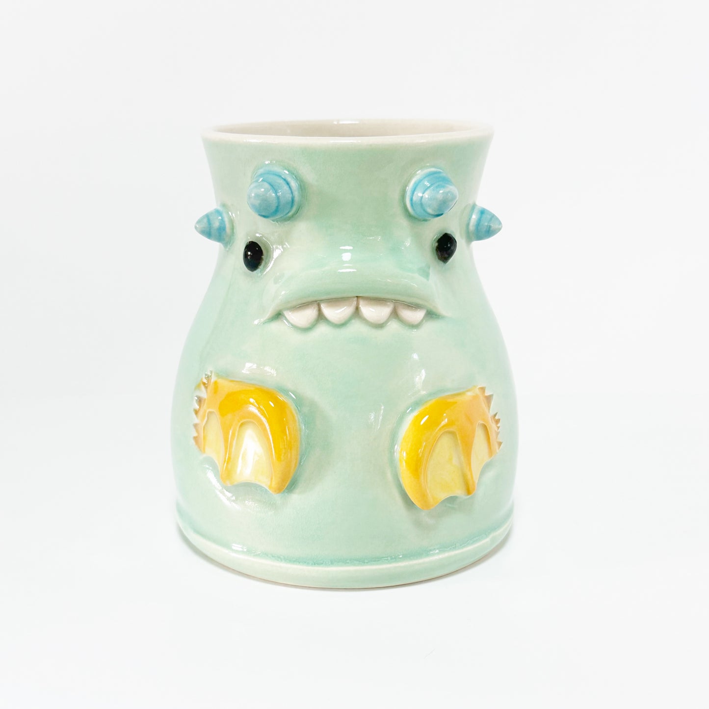 Teal Monster Mug 2