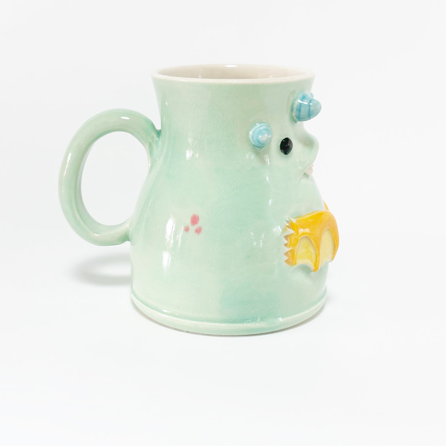 Teal Monster Mug 2