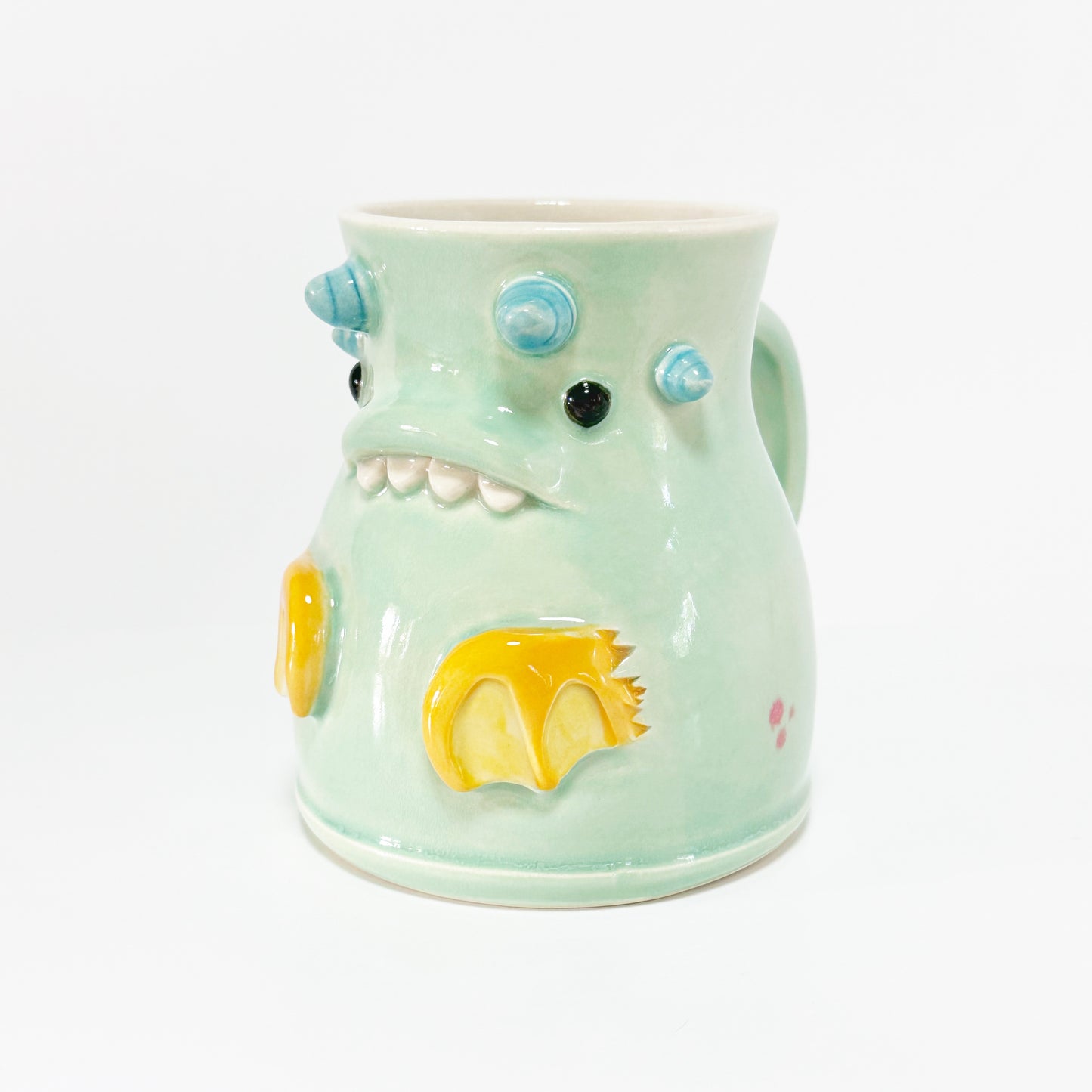 Teal Monster Mug 2