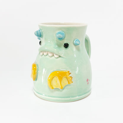 Teal Monster Mug 2